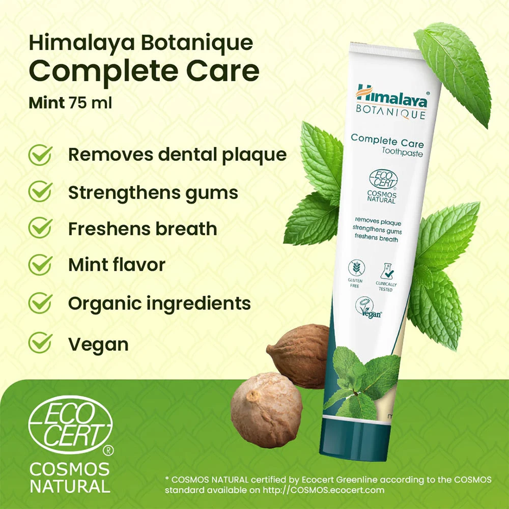 Himalaya - zubná pasta Complete Care, mäta - 75 ml – Obrázok 9