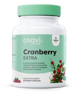 Cranberry EXTRA - Výživový doplnok, 30 vegánskych kapsúl