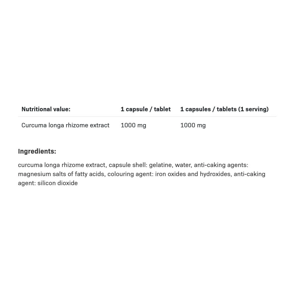 Kurkuma, 1000 mg - 90 kapsúl – Obrázok 3