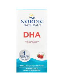 DHA, 830 mg jahodová príchuť - 180 mäkkých kapsúl