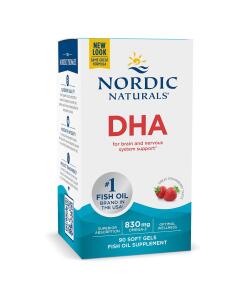 DHA, 830 mg jahodová príchuť - 90 mäkkých kapsúl
