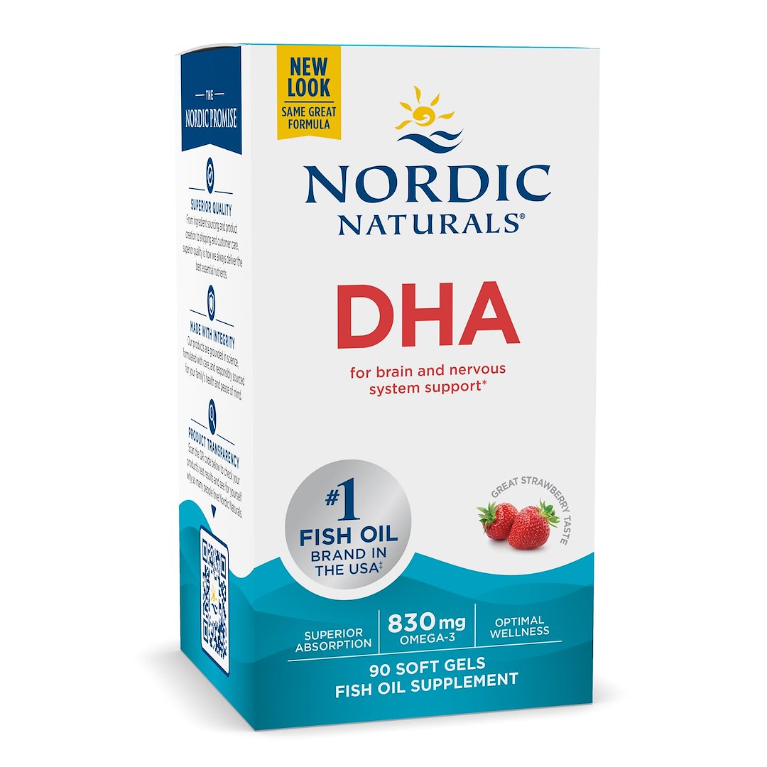 DHA, 830 mg jahodová príchuť - 90 mäkkých kapsúl