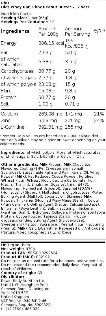 Diet Whey Bar, Trojitá Čokoládová Tyčinka - 12 ks – Obrázok 2