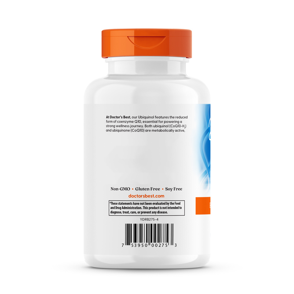 Doctor's Best Ubikinol s Kaneka 200 mg, 120 mäkkých kapsúl – Obrázok 3