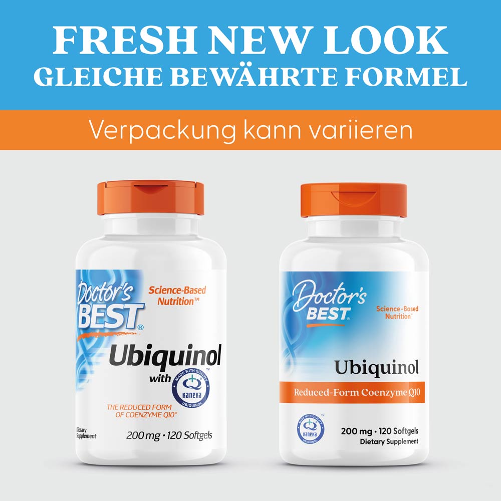 Doctor's Best Ubikinol s Kaneka 200 mg, 120 mäkkých kapsúl – Obrázok 5