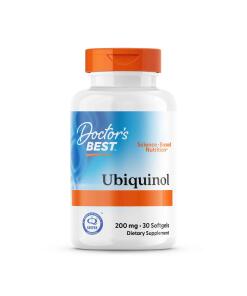 Doctor's Best Ubikinol s Kaneka 200 mg, 30 mäkkých kapsúl