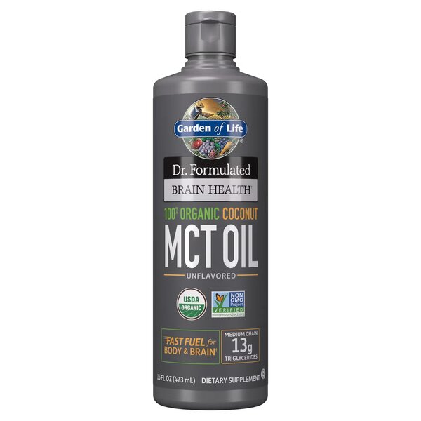 Dr. Formulovaný organický MCT olej pre zdravie mozgu - 473 ml