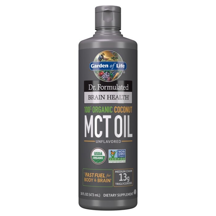 Dr. Formulovaný Organický MCT Olej pre Zdravie Mozgu - 946 ml
