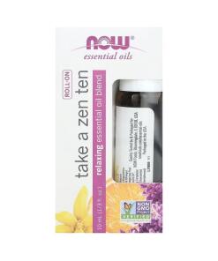 NOW Foods - Esenciálny olej v roll-one, Take a Zen Ten - 10 ml