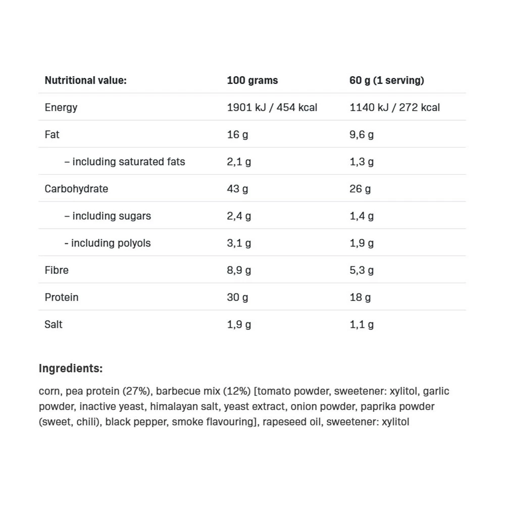 Fitking Lahodné Proteínové Lupienky, Gril - 60g – Obrázok 3