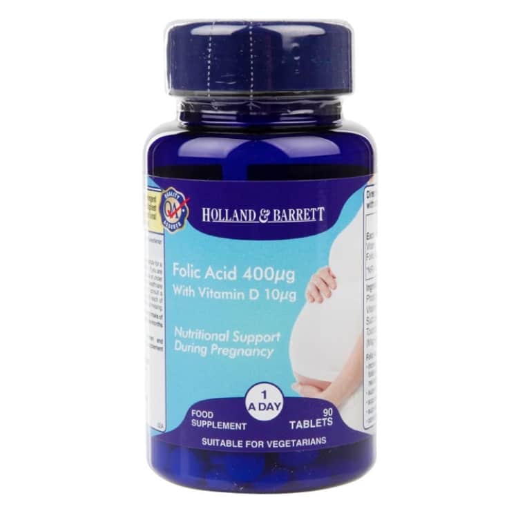 Kyselina listová 400 mcg s vitamínom D 10 mcg - 90 tabliet