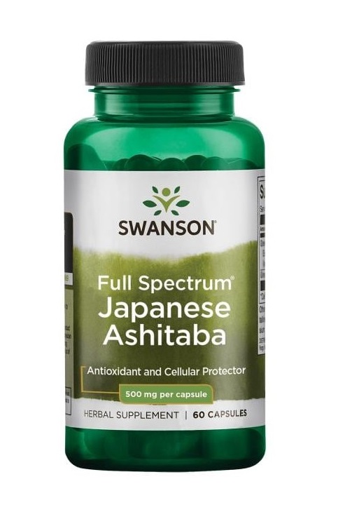 Plný spektrum japonského Ashitaby, 500 mg - 60 kapsúl