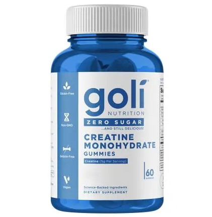 Goli Nutrition - GOLI NUTRITION Kreatín monohydrát bez cukru (60 žuvačiek)