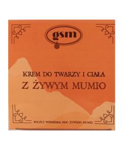 GSM - Krém na tvár a telo GSM s živým mumiom (200 ml)