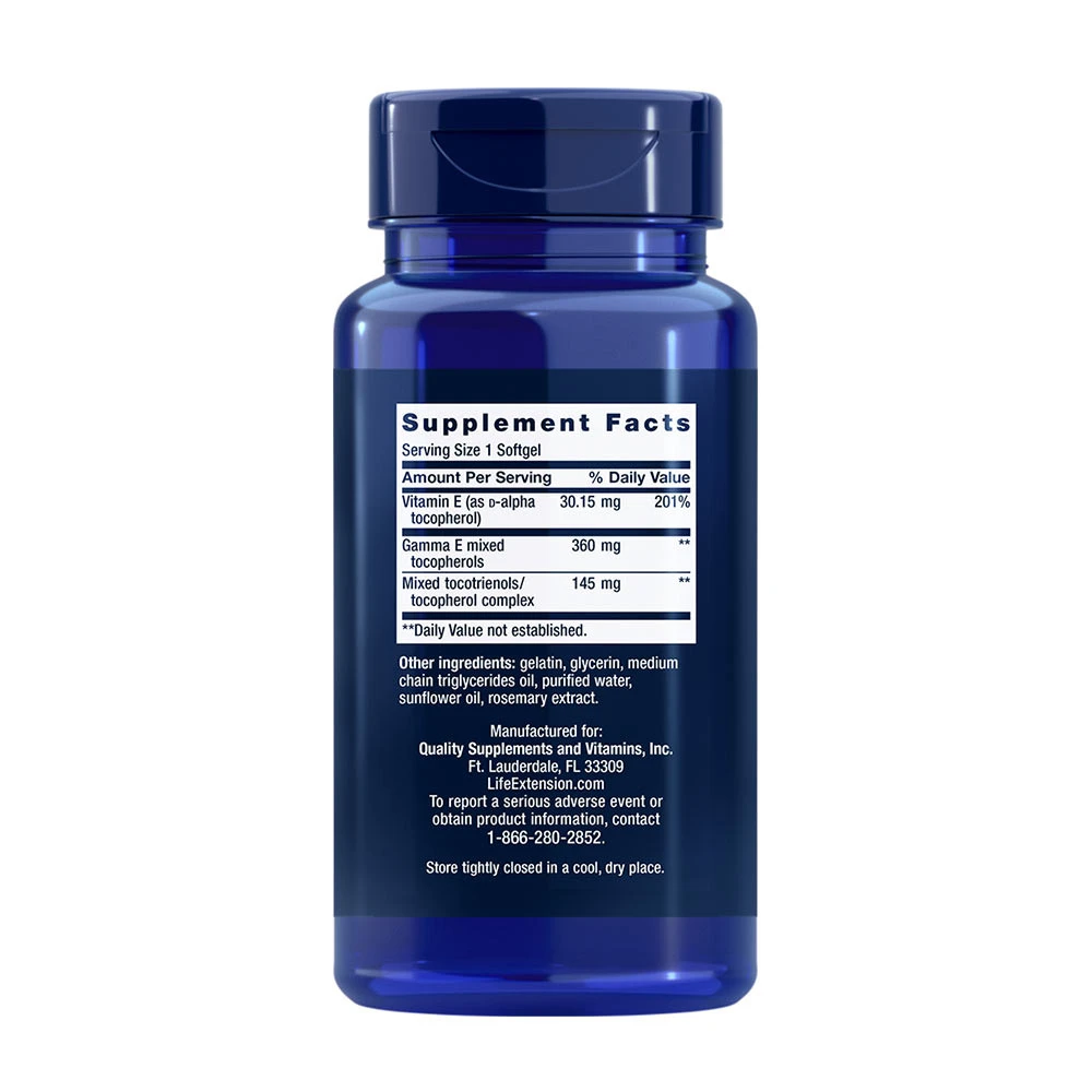 Gamma E zmiešané tokofery a tokotrienoly - 60 mäkkých kapsúl – Obrázok 7