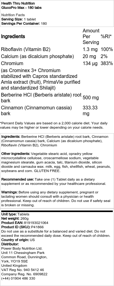 GlucoPro Max - 180 tabliet – Obrázok 2