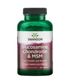 Glukozamín, Chondroitín & MSM, 750 mg - 120 tabliet