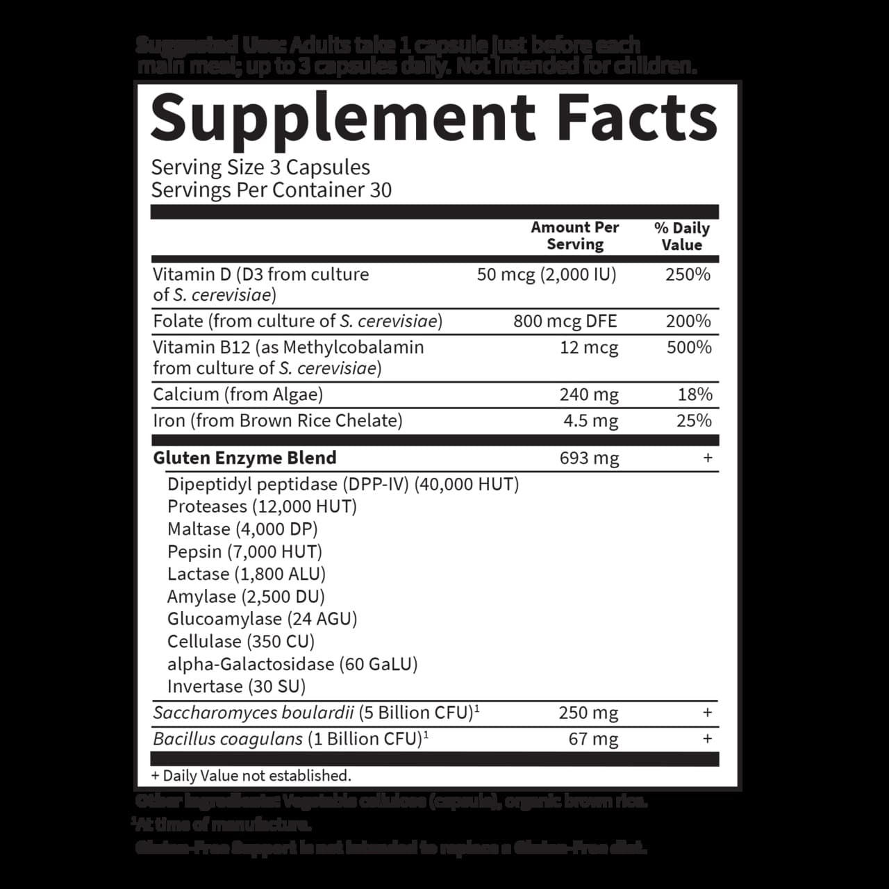 Bezlepková podpora - 90 vegánskych kapsúl – Obrázok 2