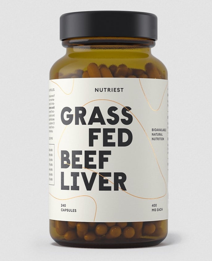 Mrazená sušená hovädzia pečeň krmivom 240 kapsúl – Obrázok 2