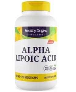 Healthy Origins - Zdravý pôvod Alfa-lipoová kyselina 600 mg (150 kapsúl)