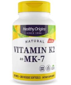 Healthy Origins - HEALTHY ORIGINS Vitamín K2 Mk7 100 mcg (180 kapsúl)