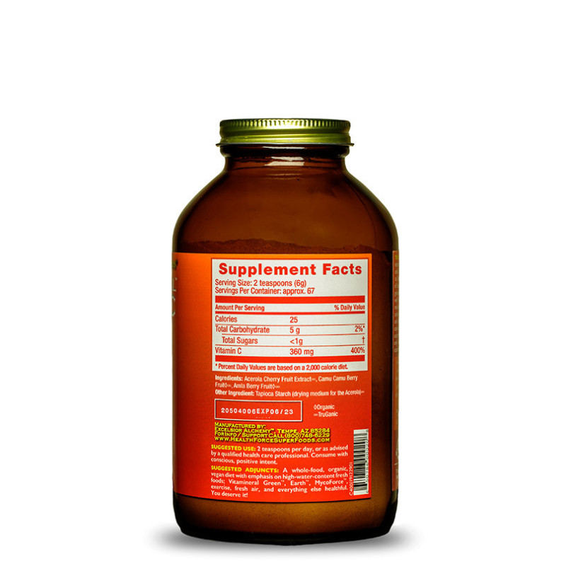 HealthForce - Prírodný vitamín C vo forme prášku, 400 g – Obrázok 3