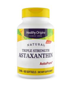 Healthy Origins Astaxantín Depot 12 mg, 60 mäkkých kapsúl