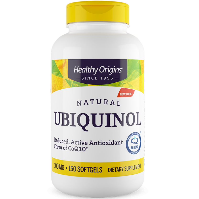 Healthy Origins Prírodný Ubichinol 100 mg 150 mäkkých kapsúl – Obrázok 2