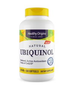 Healthy Origins Prírodný Ubichinol 100 mg 150 mäkkých kapsúl
