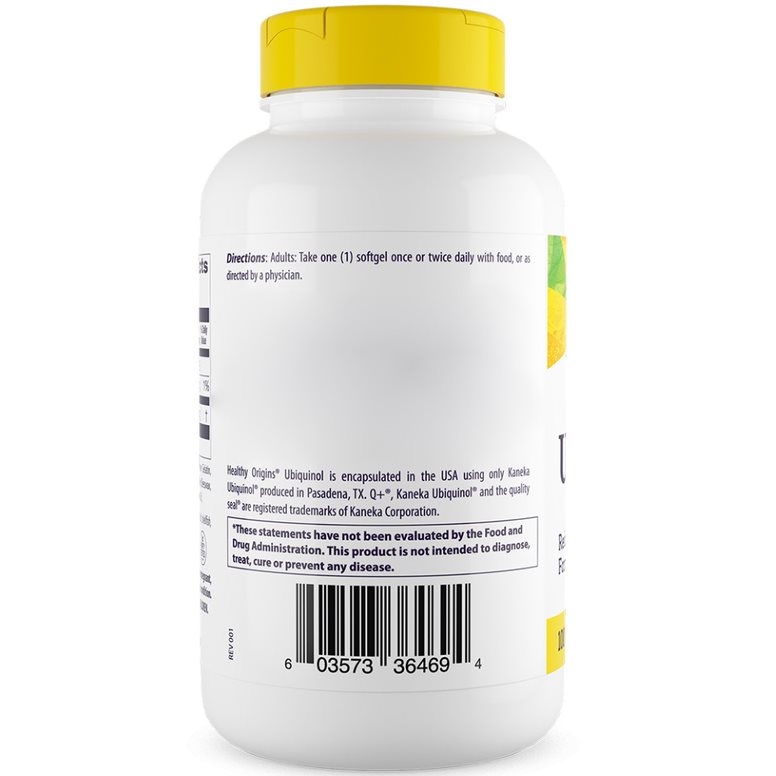 Healthy Origins Prírodný Ubichinol 100 mg 150 mäkkých kapsúl – Obrázok 4