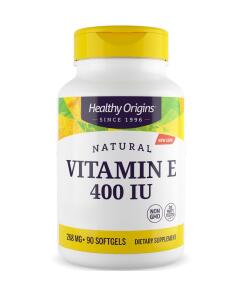 Healthy Origins Prírodný vitamín E Depot 400 IU 90 mäkkých kapsúl