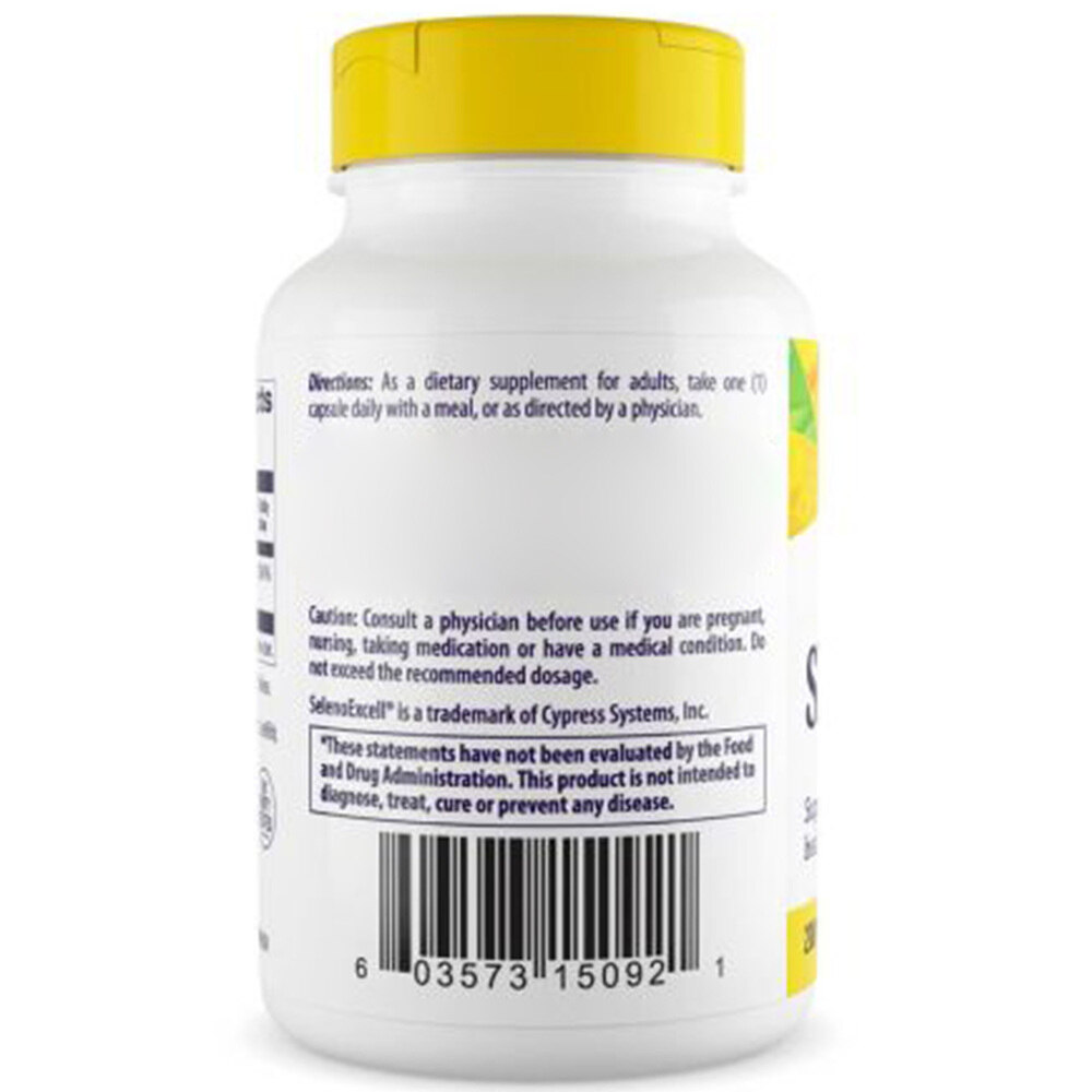 Healthy Origins Seleno Excell Selén 200 mcg, 180 kapsúl – Obrázok 4