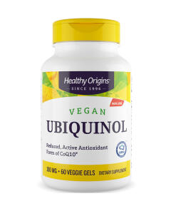 Healthy Origins Vegánsky Ubichinol 100 mg, 60 rastlinných kapsúl