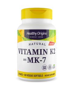 Healthy Origins Vitamín K2 MK7 100 mcg 60 mäkkých kapsúl