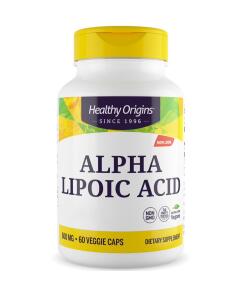 Healthy Origins alfa-lipoová kyselina depot 600 mg, 60 kapsúl