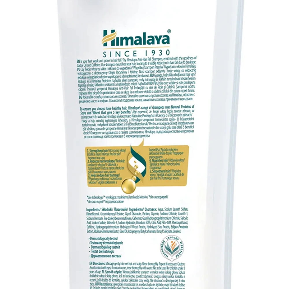 Himalaya - Šampón proti vypadávaniu vlasov Himalaya (400 ml, Ricín - Kofeín) – Obrázok 4