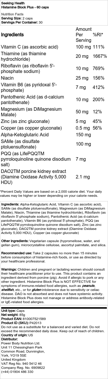 Histamínový blokátor Plus - 60 kapsúl – Obrázok 2