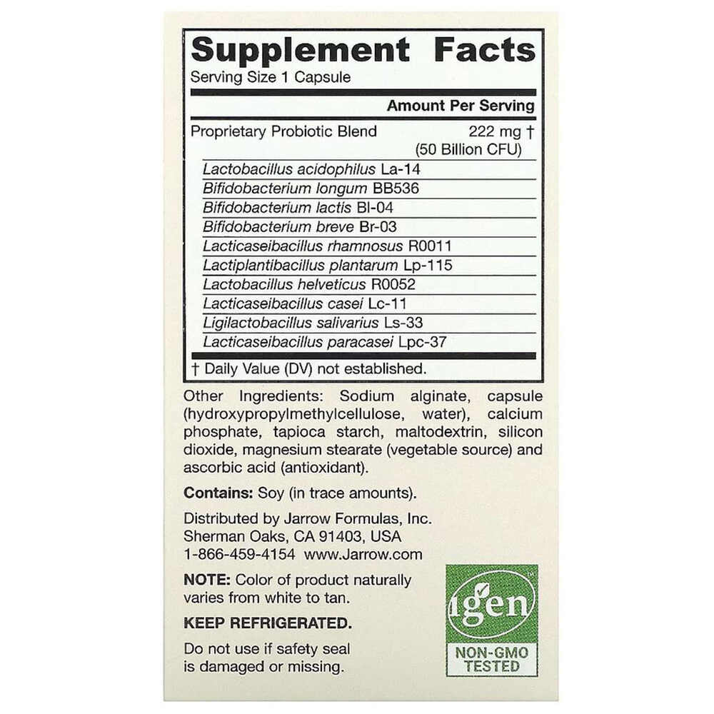 Ultra Jarro-Dophilus, 50 miliárd - 60 kapsúl – Obrázok 3