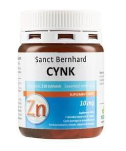 Krauterhaus Sanct Bernhard - KRAUTERHAUS SANCT BERNHARD Zinc Tablets, 10 mg (210 tabs)