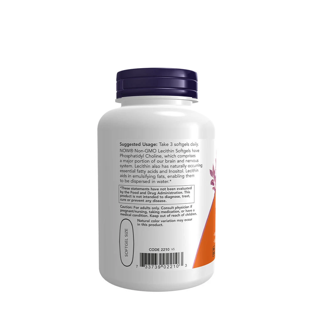 Lecitín, 1200 mg ne-GMO - 100 mäkkých kapsúl – Obrázok 3