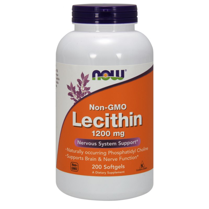 Lecitín, 1200 mg, ne-GMO - 200 mäkkých kapsúl