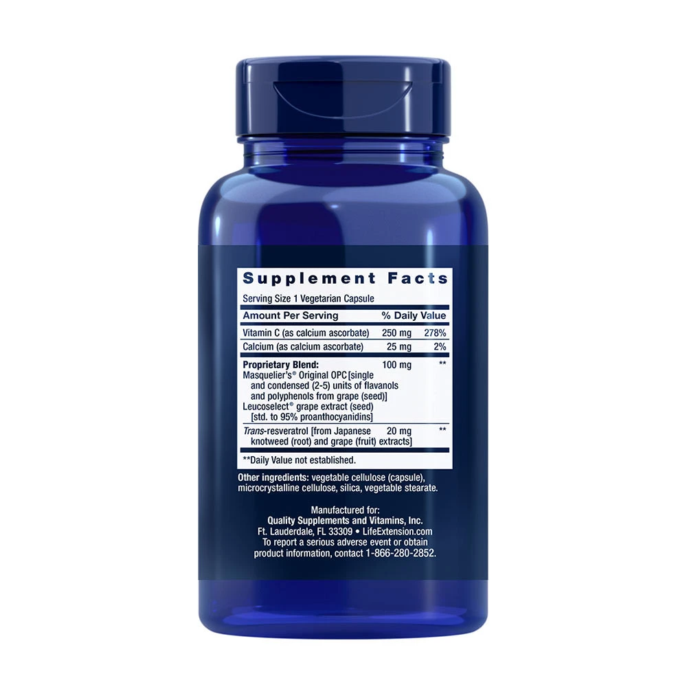 Extrakt z hroznových jadier, 100 mg - 60 rastlinných kapsúl – Obrázok 2