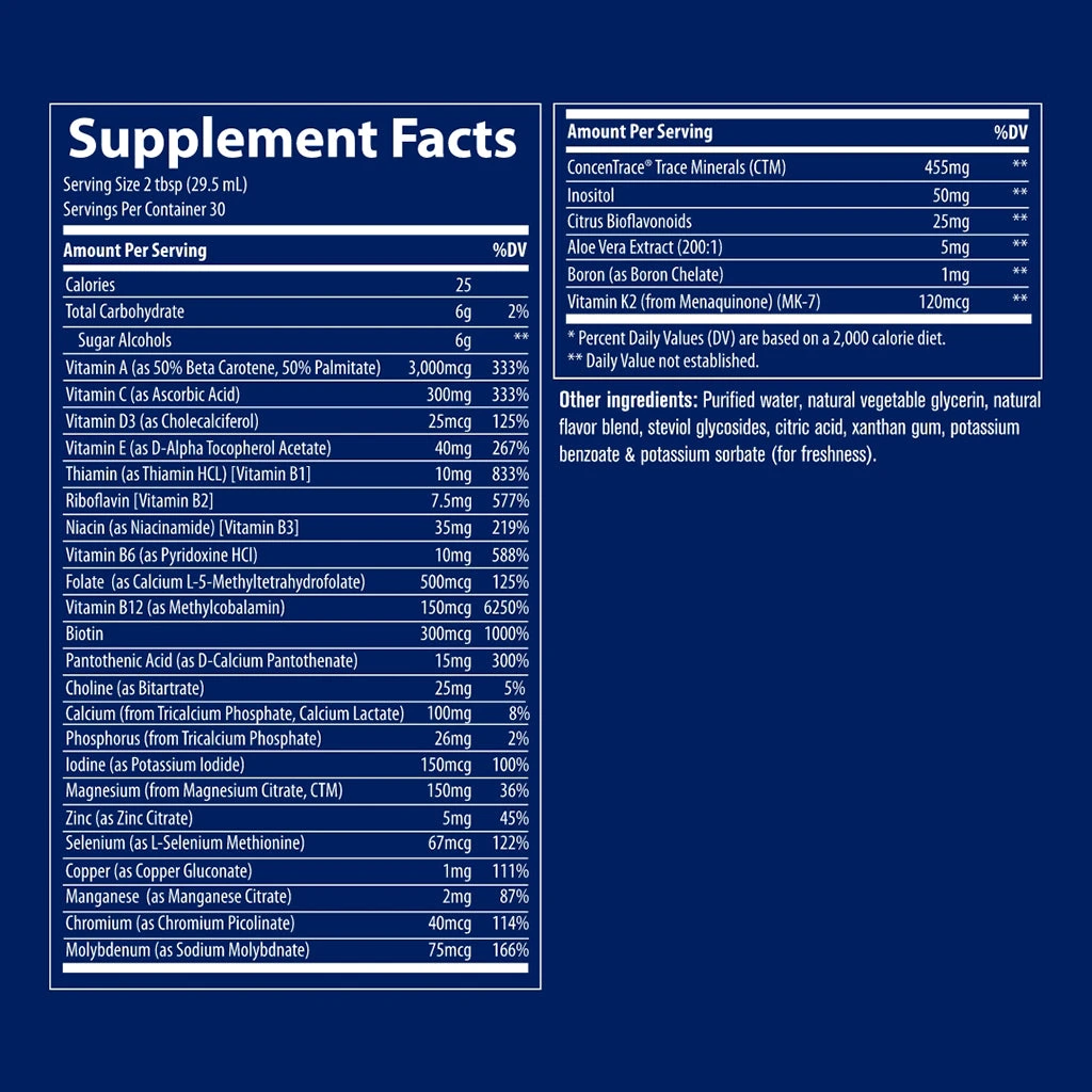 Tekutý multivitamín-minerál, bobule - 887 ml – Obrázok 5