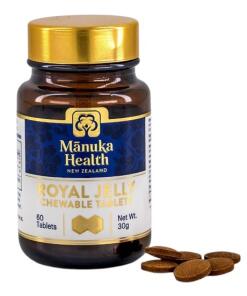 Manuka Health - Žuvacie tablety s materskou kašičkou Manuka Health (60 tabliet)