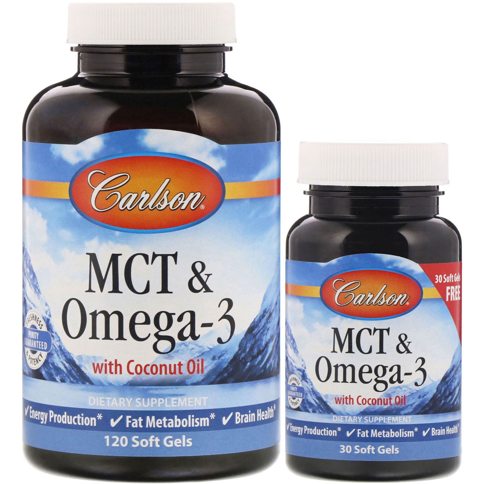 MCT & Omega-3 - 120 + 30 mäkké kapsuly