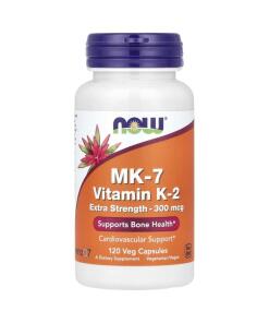 NOW Foods - MK-7 Vitamín K-2, 300 mcg extra silný - 120 kapsúl