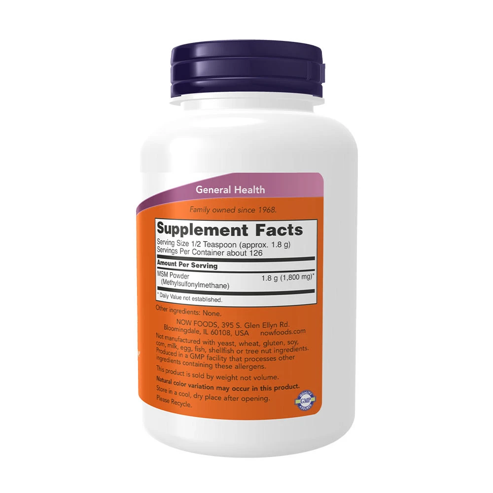 MSM Metylsulfonylmetán, prášok - 227g – Obrázok 4