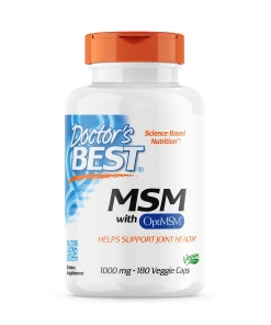 MSM med OptiMSM Vegánske, 1000 mg - 180 kapsúl