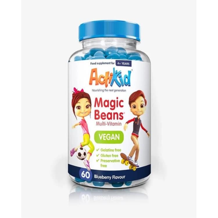Magické fazuľky Multi-Vitamín - Vegánske, Čučoriedkové - 60 fazuliek