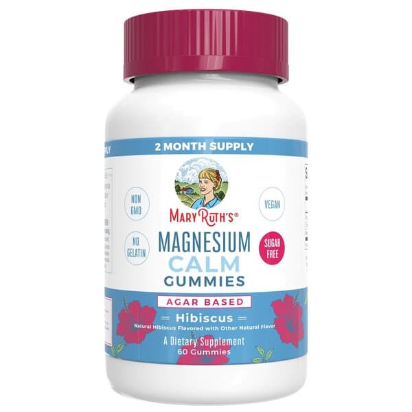 Magnéziové žuvacie tablety Magnesium Calm, Hibiscus - 60 kusov